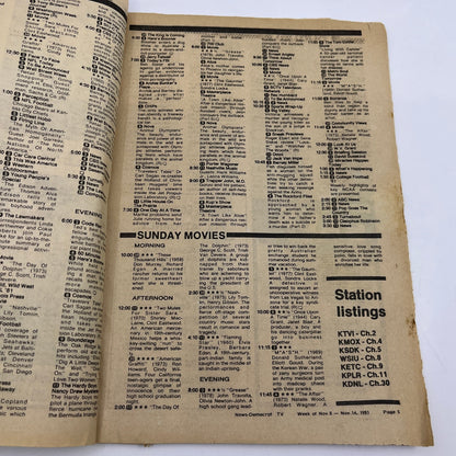 1981 Nov 8 Bellville IL News-Democrat TV Listing Magazine WKRP in Cincinnati L4-1