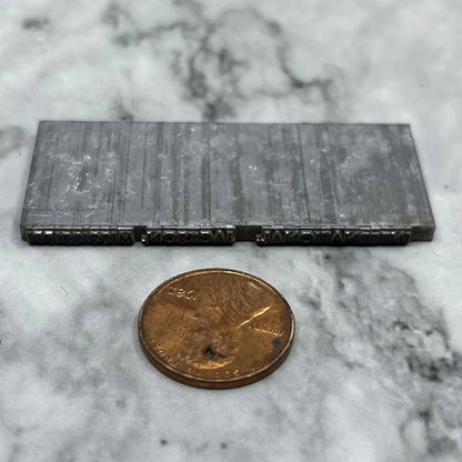 Vintage Letterpress Printers Block Plate International Jackson Mississippi TJ56