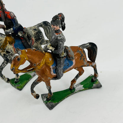 1880s British Army Horse Guard Soldiers Painted Lead Toys Set of 7 SB5