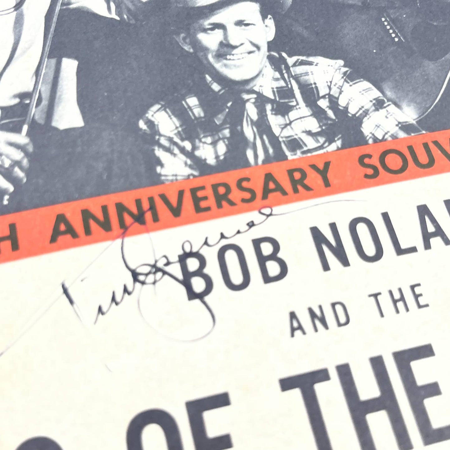 1940s SIGNED Bob Nolan and the Sons of the Pioneers 15th Anniversary Program TG4