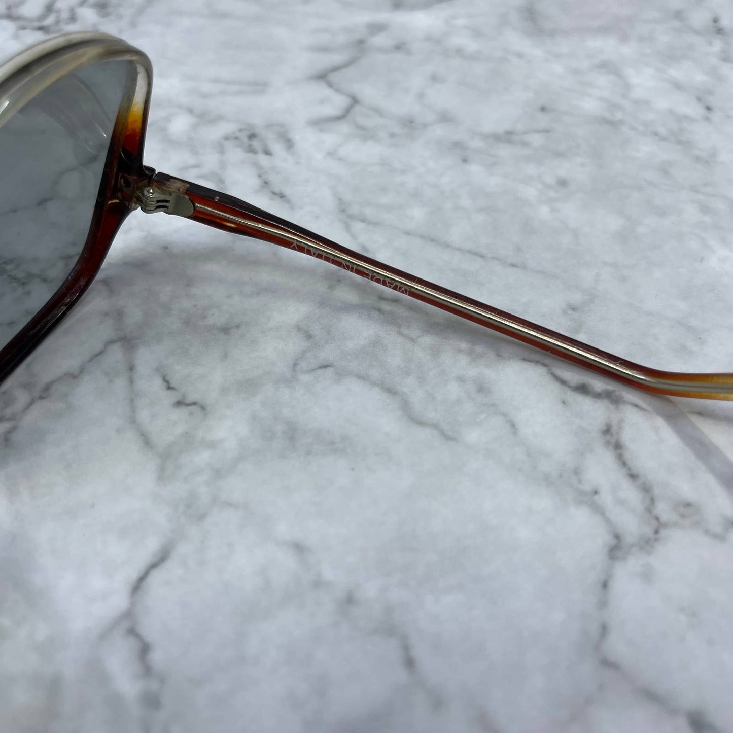 1960's 70's Carmel Ombré Over Sized Sunglasses Italy 5.5” TA9
