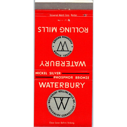 Waterbury Rolling Mills Connecticut Advertising Matchbook Cover SA1-M11
