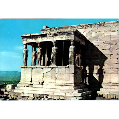 Vintage Postcard The Caryatides Athens Greece SE3-2