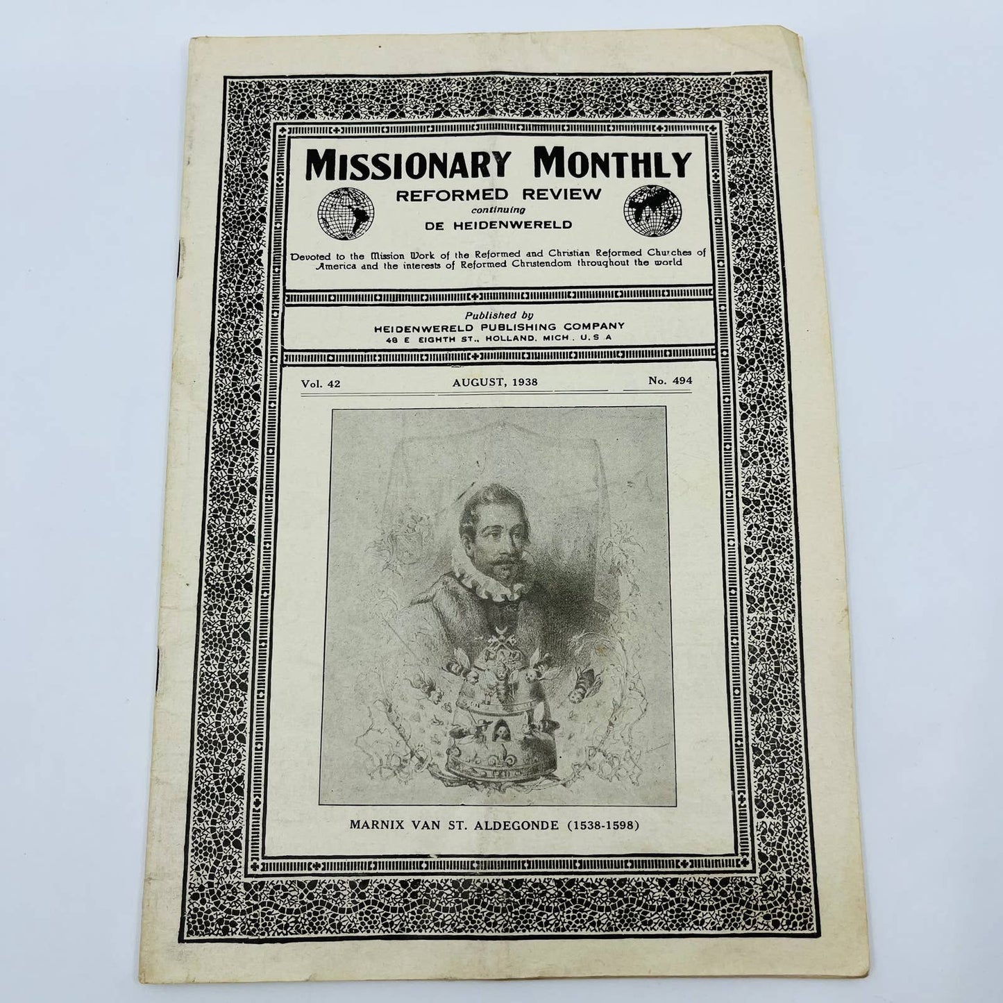 1938 Missionary Monthly De Heidenwereld Marnix Van St Aldegonde Hollander MI EA4