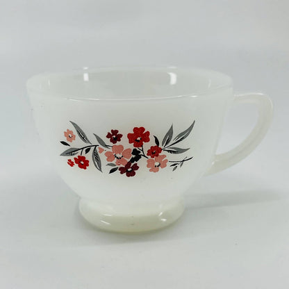 1950s Vintage Fire King Primrose Pink Coffee Tea Cup Pink Flower Replacement TD1