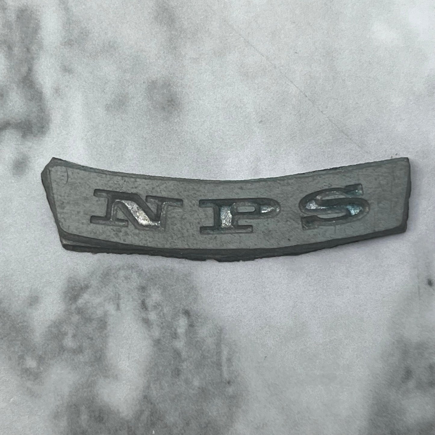 Vintage Printing Letterpress Printers Block Plate NPS SE839
