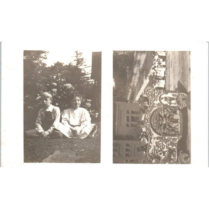 Antique Postcard RPPC Band Playing in Ornate Calliope SE8