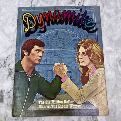 1976 Dynamite Magazine SIX MILLION DOLLAR MAN VS. BIONIC WOMAN TJ4