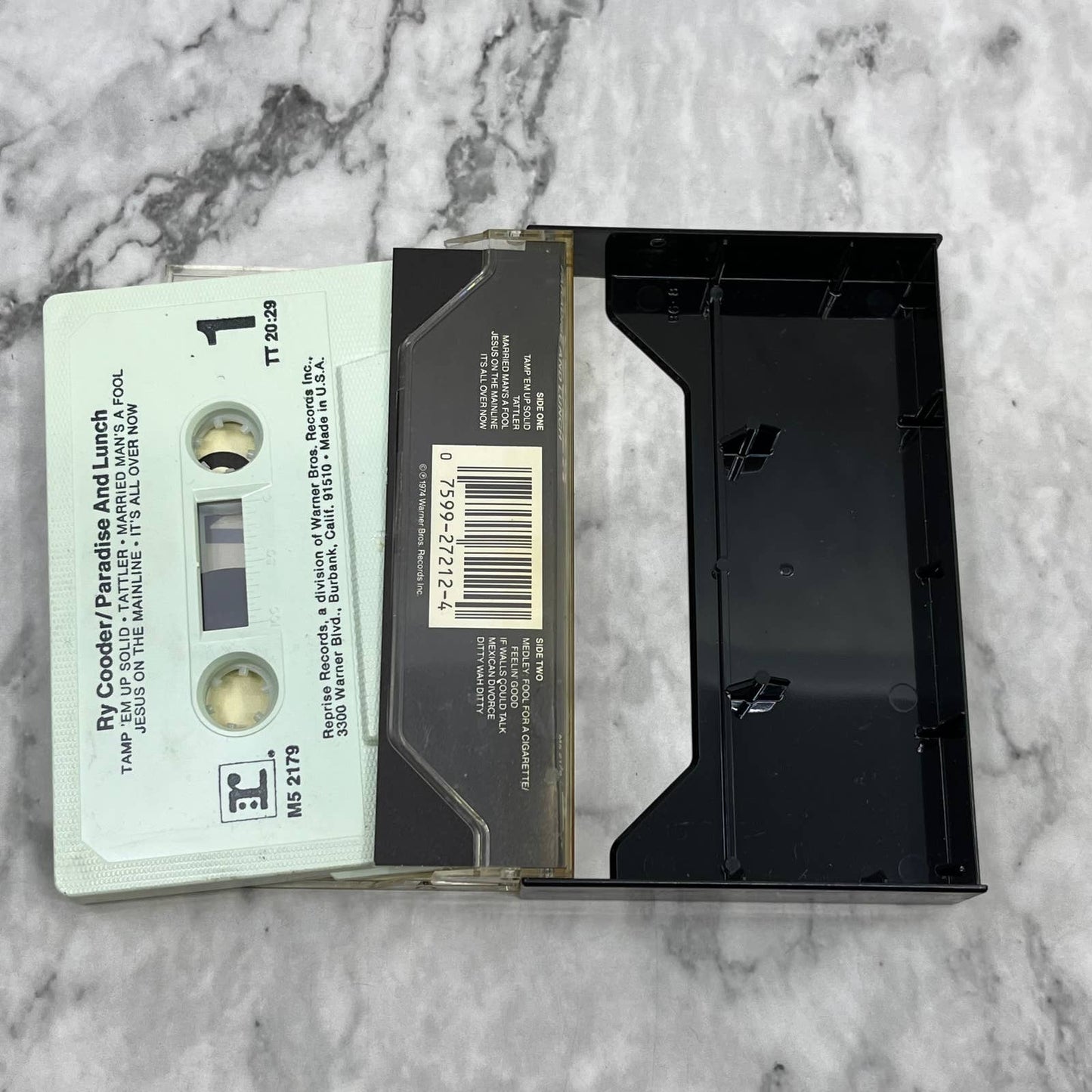 Ry Cooder - Paradise and Lunch Cassette Tape TH5-37