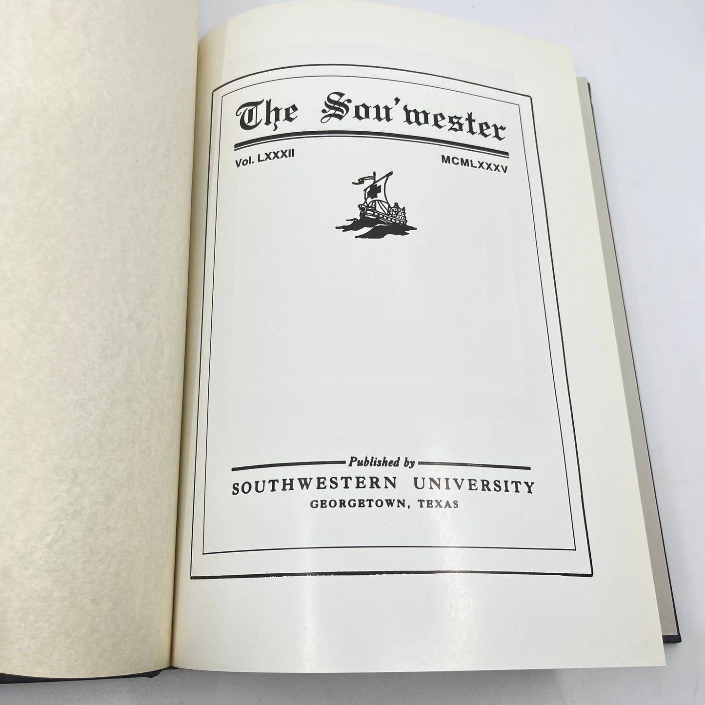 The Sou'wester 1985 Yearbook Southwestern University Georgetown TX TF6