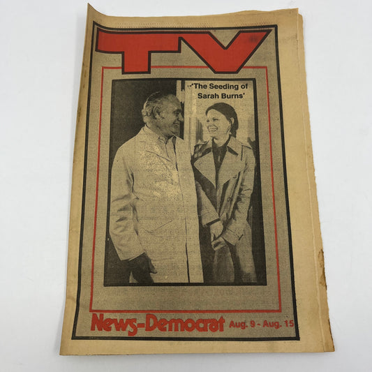 1981 Aug 9 Bellville IL News-Democrat TV Listings The Seeding of Sarah Burns L4-1