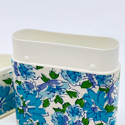 1960s PURSETTES by Campana Tampon Case Holder Blue Green Floral SD2
