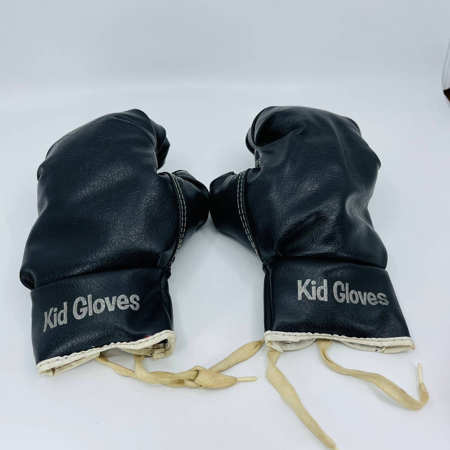 Vintage Black Leather Boxing Gloves “Kid Gloves” TB6