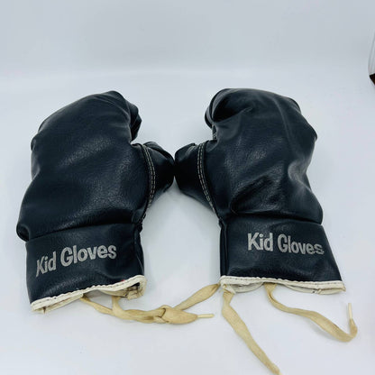 Vintage Black Leather Boxing Gloves “Kid Gloves” TB6