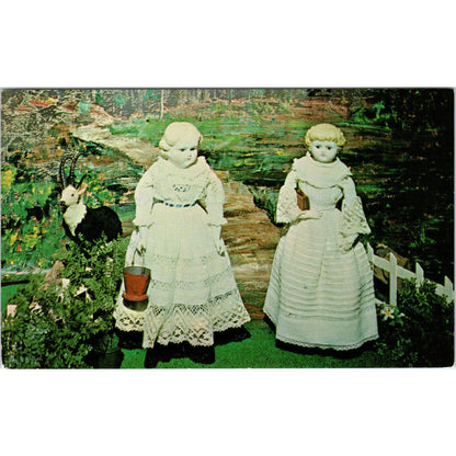 Glass Eyed Parians Dolls Hobby City Doll Museum Anaheim Original Postcard PB6