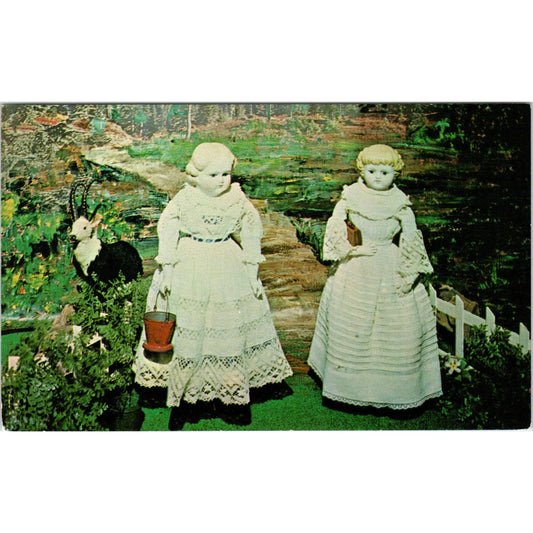 Glass Eyed Parians Dolls Hobby City Doll Museum Anaheim Original Postcard PB6