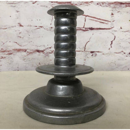 Vintage Wilton Solid Pewter Candlestick Centerpiece Modern Industrial TH8