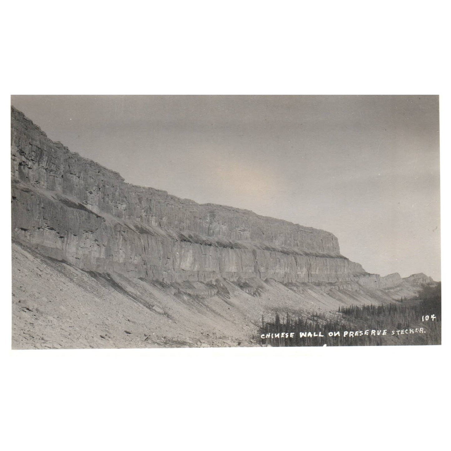 Chinese Wall on Preserve Stecker - Original Postcard RPPC TJ8-4