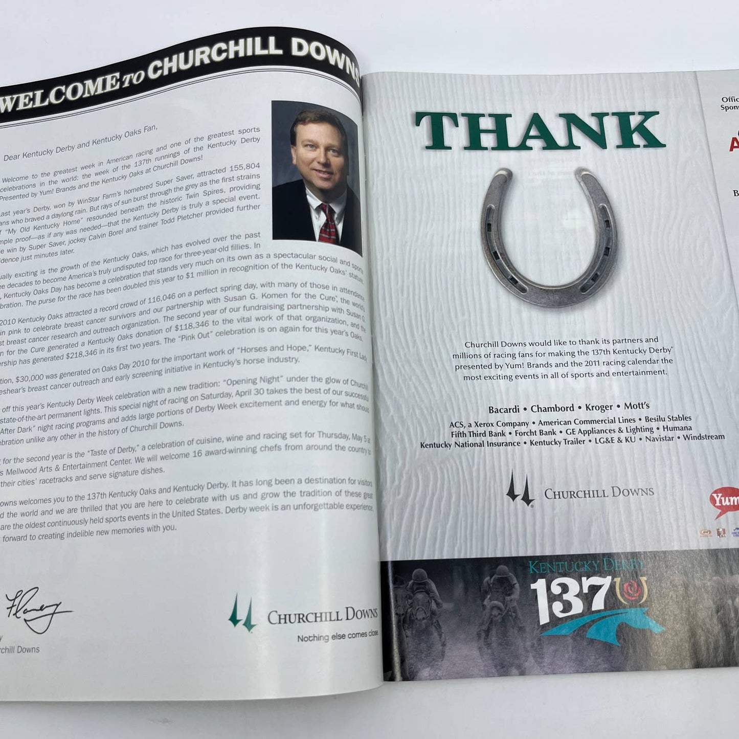 Kentucky Derby Official Program 137th Saturday May 7, 2011 Churchill Downs TH7