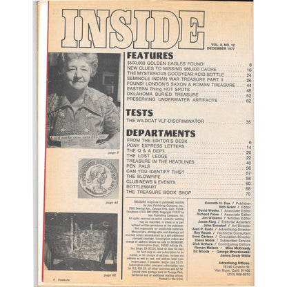 Treasure Magazine - Treasure Hunting Metal Detecting Dec 1977 M3