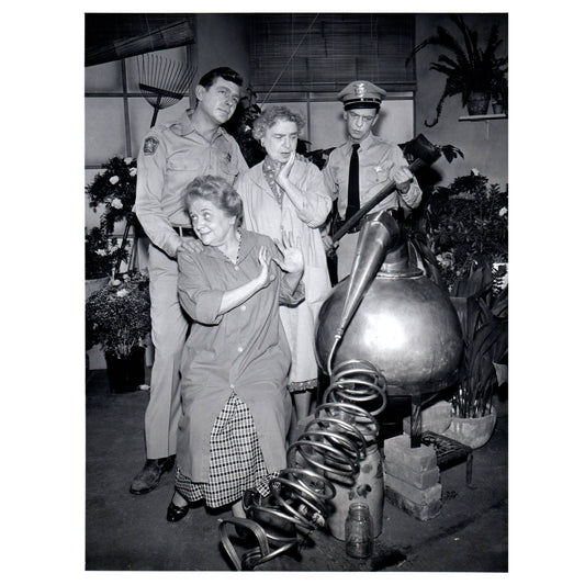 c1960 Press Photo Andy Griffith Don Knotts Alcohol and Old Lace CBS TJ7-1