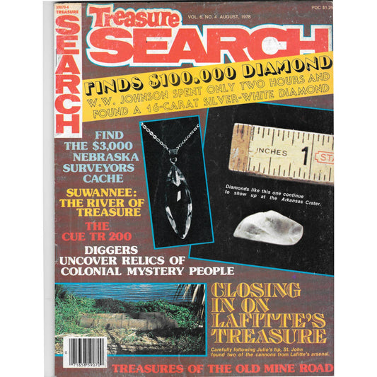Treasure Search Magazine - Treasure Hunting Mining Metal Detecting Aug 1978 M4