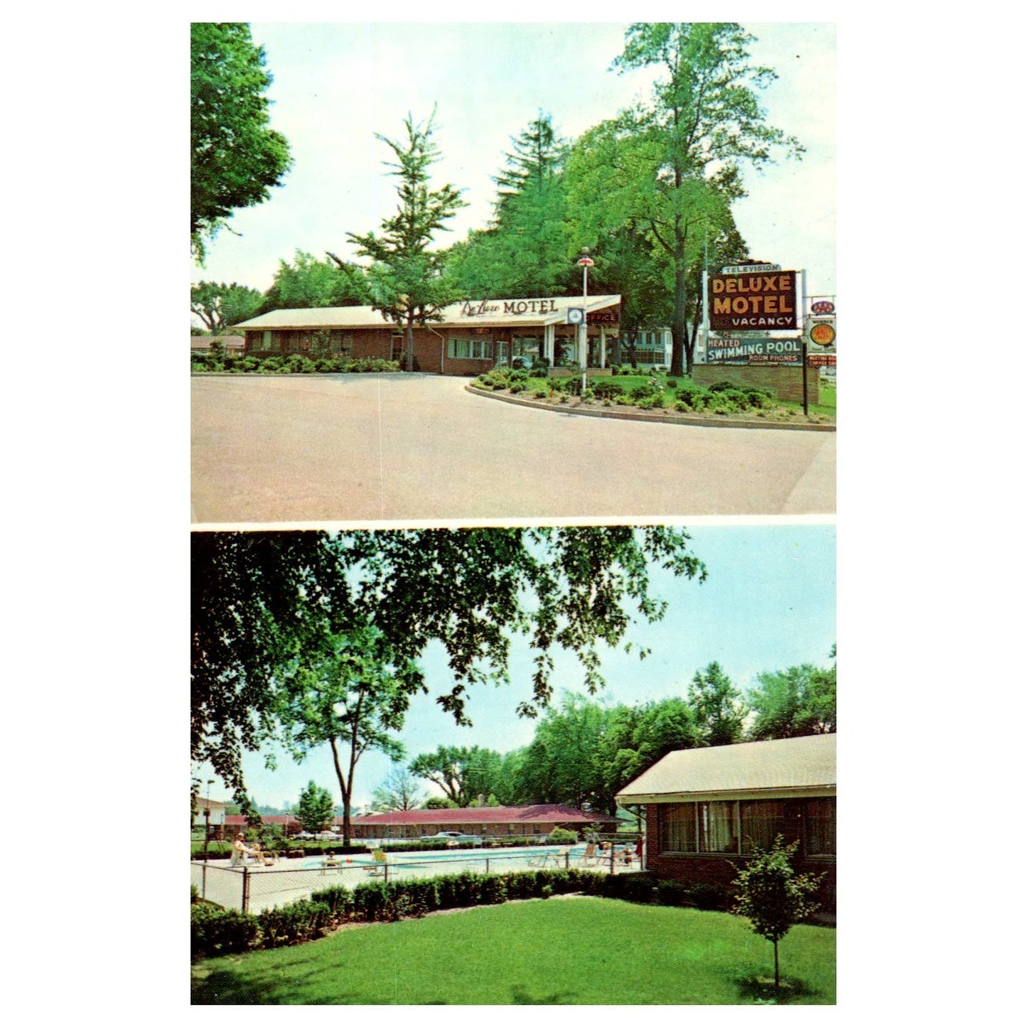 Deluxe Motel Inc. Mentor Ohio Tony Lariccia - Postcard TJ8-1