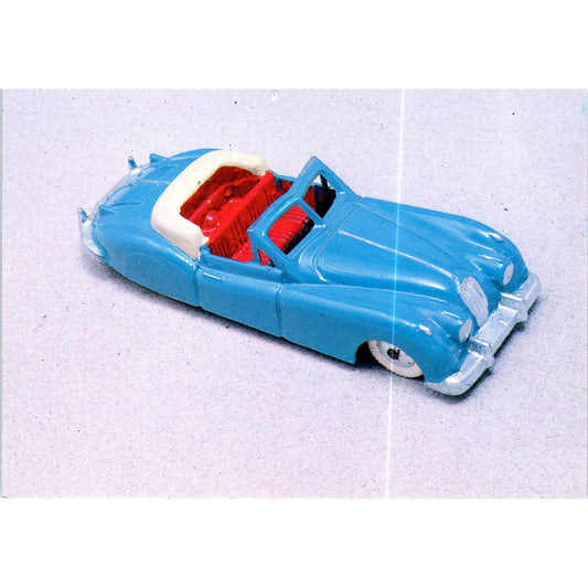 Jaguar XK 140 Quiralu French Toy Race Car Original Postcard TK1-P18