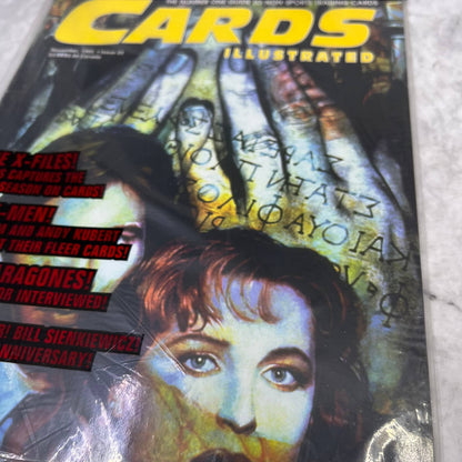 Cards Illustrated magazine November 1995 Issue 23 X-Files X-Men Topps sealed TJ3