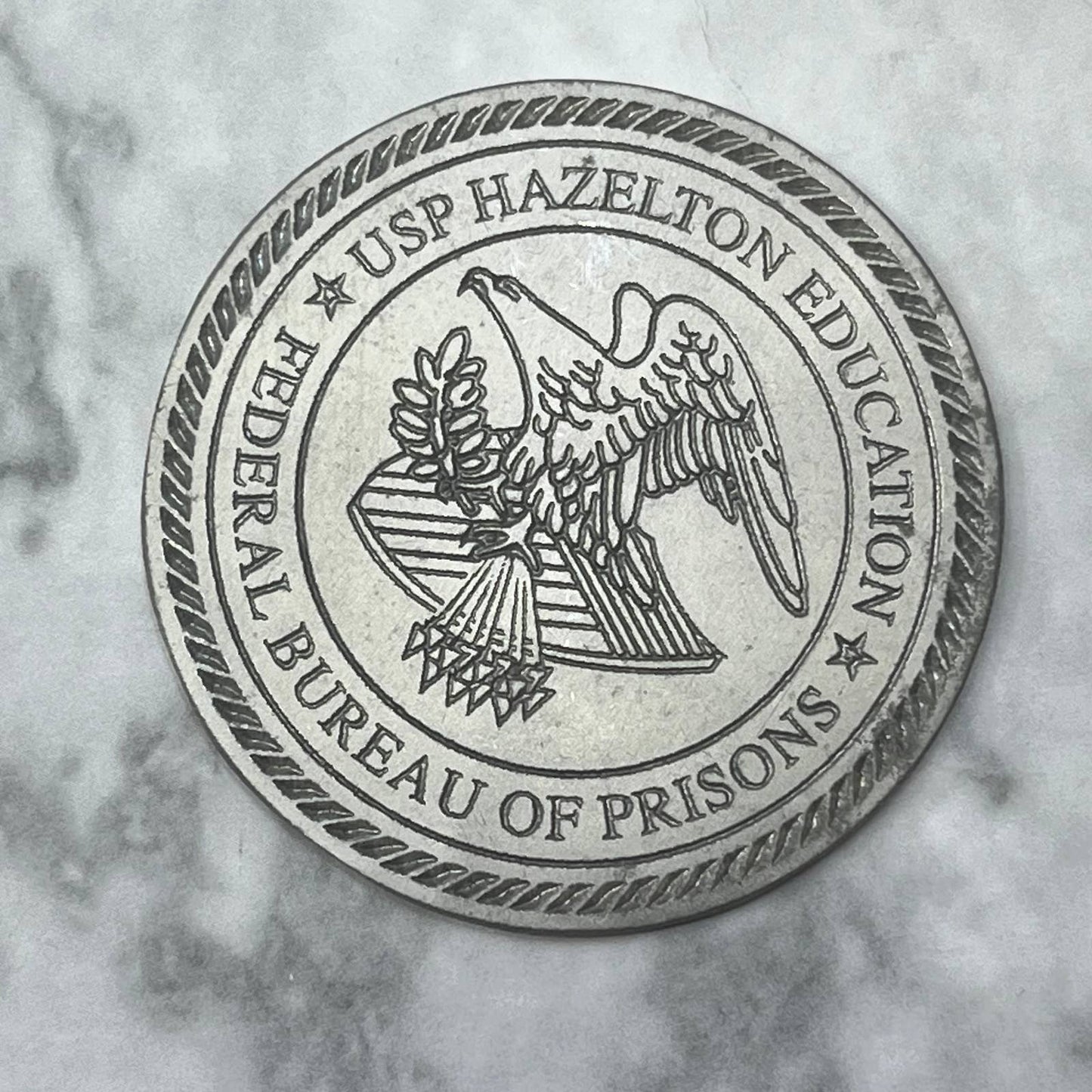 Vintage Letterpress Printers Block Plate USP Hazelton Education SE846