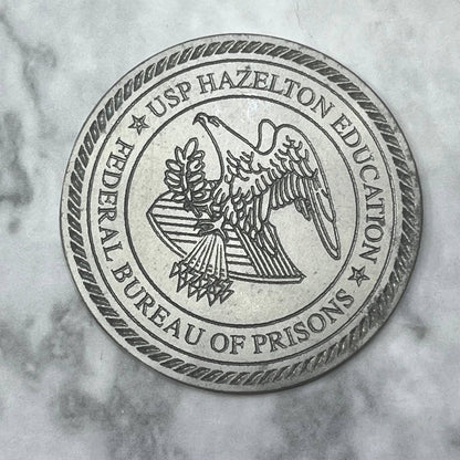 Vintage Letterpress Printers Block Plate USP Hazelton Education SE846