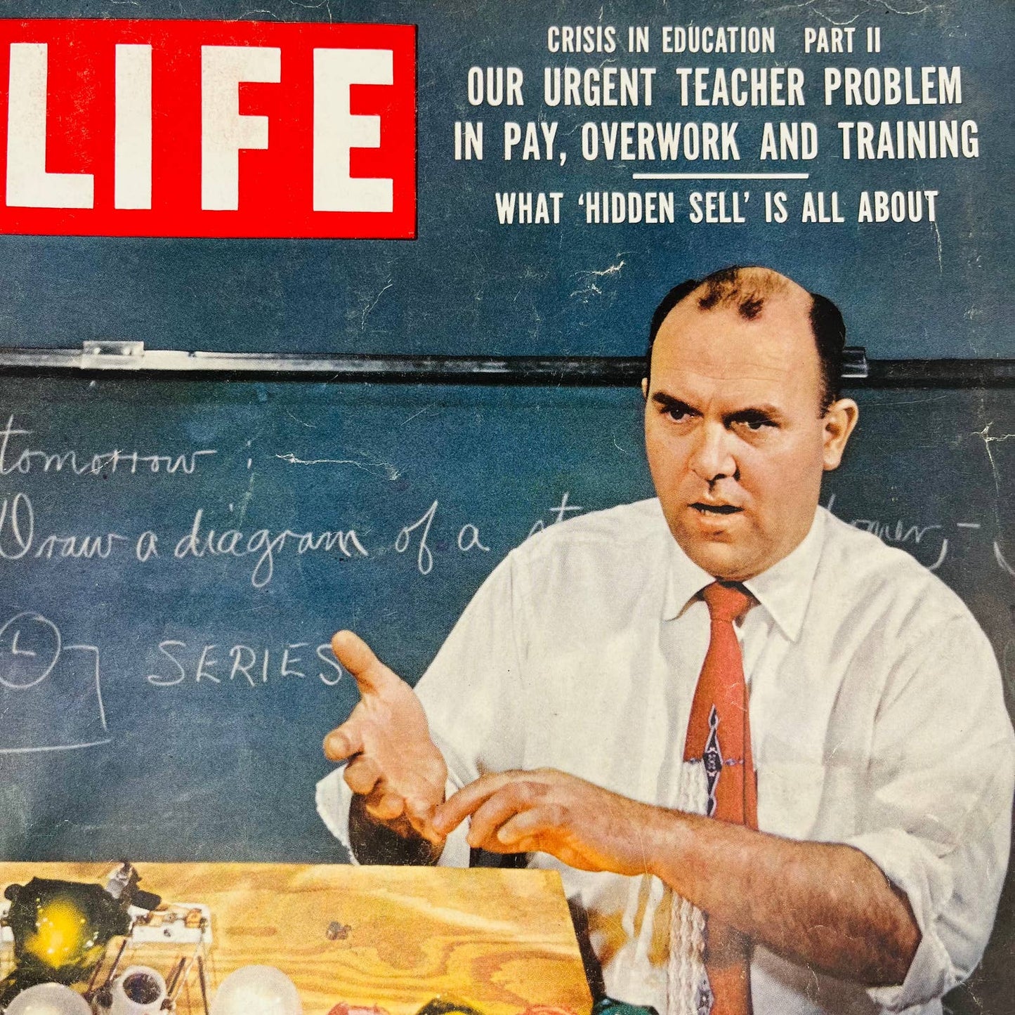 Life Magazine , March 31, 1958 , Overworked Teachers, Great Ads TA4