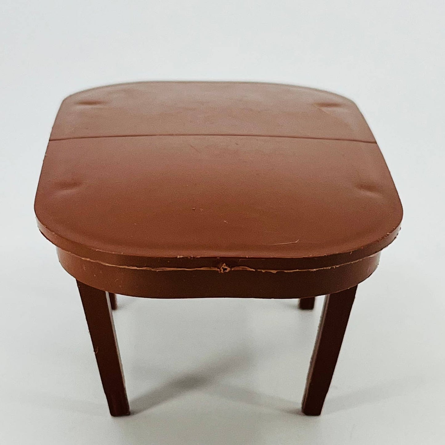 1950s MCM Dollhouse Furniture Celluloid Brown Dining Table TD6