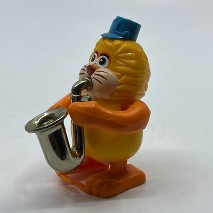 TOMY Vintage NOT SO GRAND BAND Wind Up Toy Saxophone Lion WORKS SE2