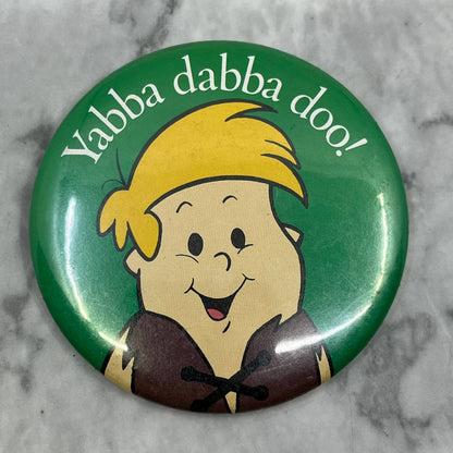 1987 Pizza Hut Flintstones Kids Barney Rubble Button Pinback Button Pin SF1