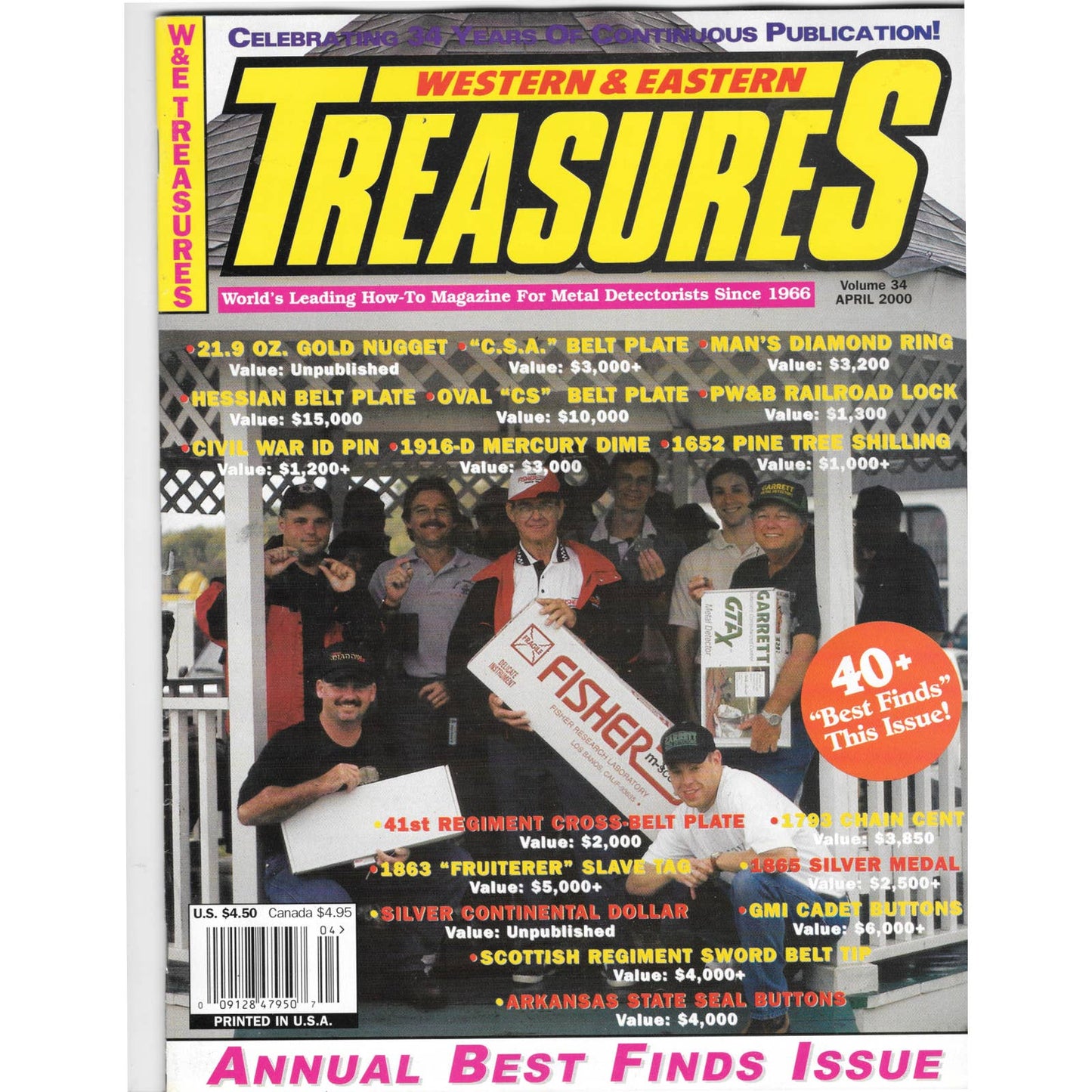 Western & Eastern Treasures Magazine - Treasure Hunting April 2000 M6