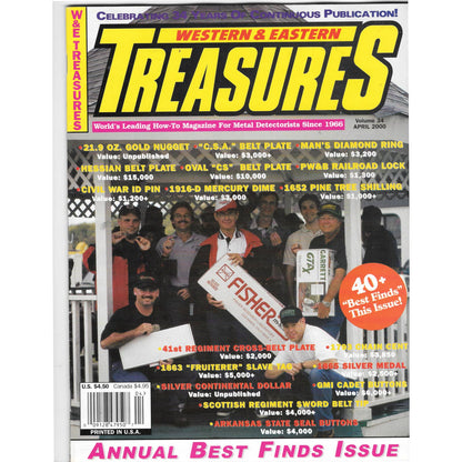 Western & Eastern Treasures Magazine - Treasure Hunting April 2000 M6