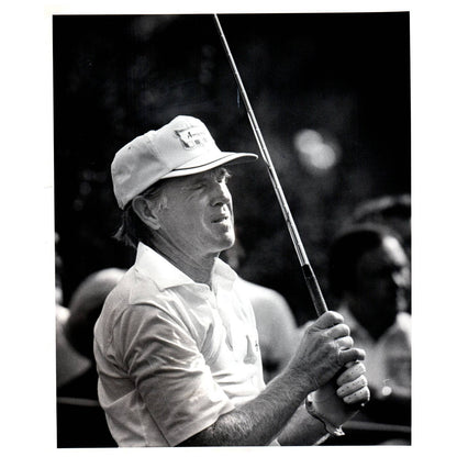 1979 Original Press Photo Golf Gene Littler Tees Off 8x10" AD2