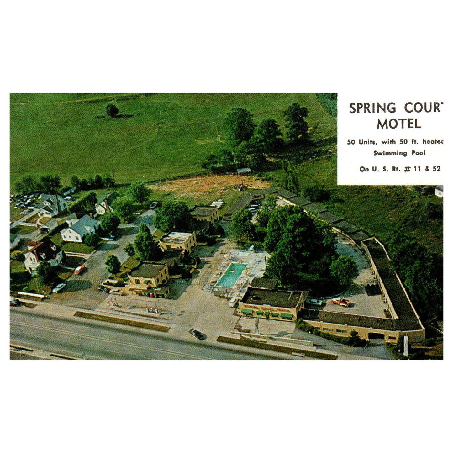Vintage Postcard - Spring Court Motel Wytheville Virginia TJ7-1