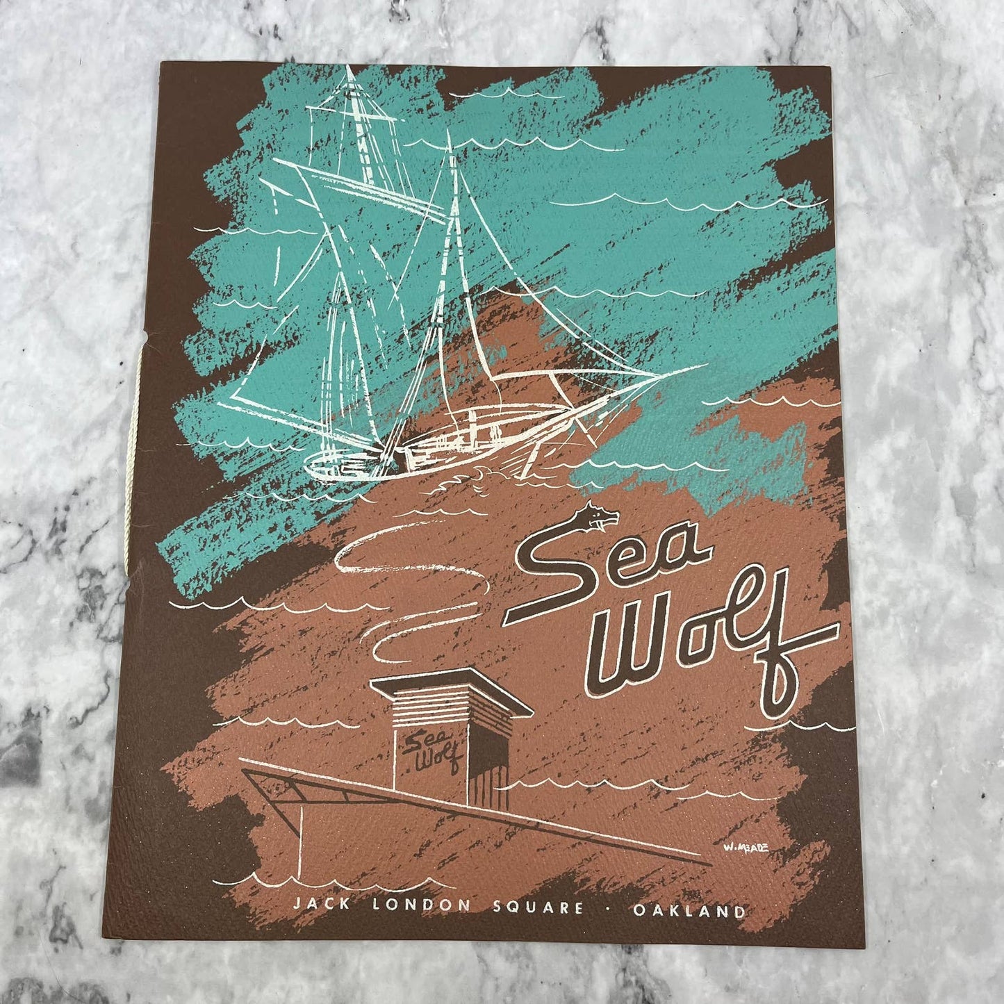 1953 Sea Wolf Restaurant Menu Jack London Square Oakland CA TD8