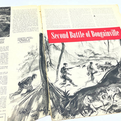 1944 May 28 WWII Yank Magazine British Edition Second Battle of Bougainville FL4