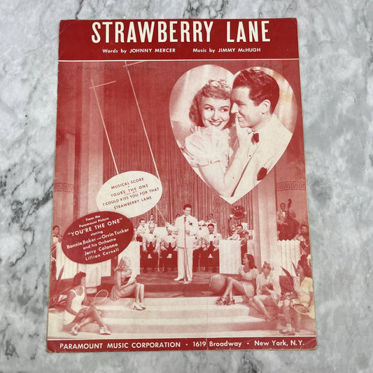 Vintage Sheet Music - Strawberry Lane - Johnny Mercer Jimmy McHugh TI1