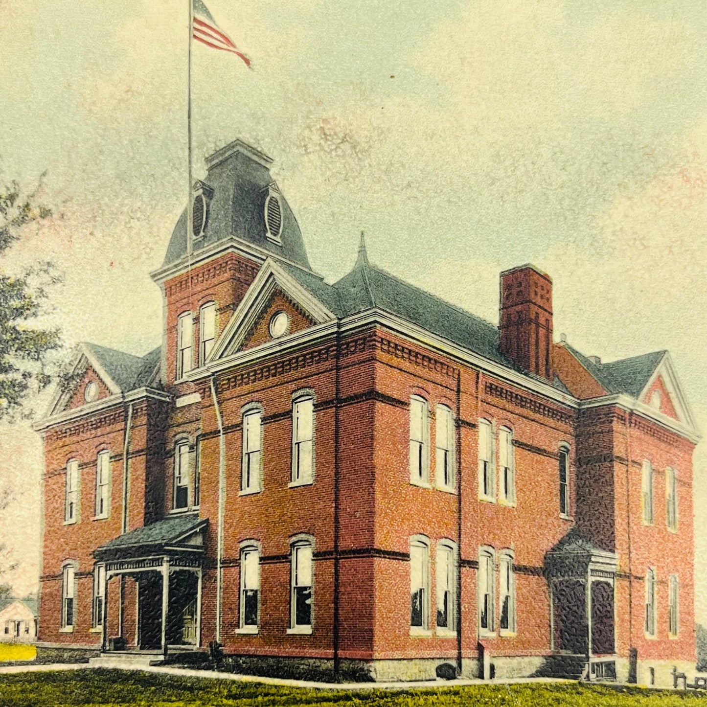 1910s Postcard Bates County High School Butler MO PA8