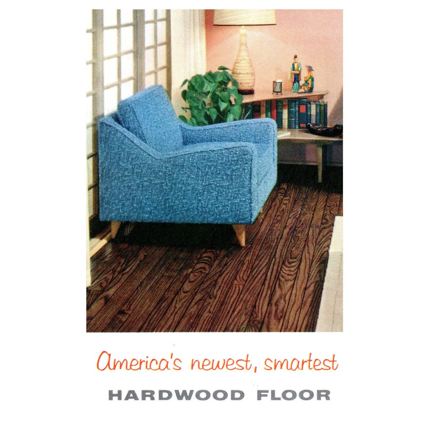 1950s MCM Advertising Brochure Bruce Fireside Plank Hardwood Floor SE4