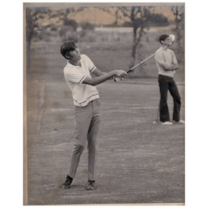 1970 Original Press Photo Golf Chris Eichstaedt Chip Shot 8x10" AD2