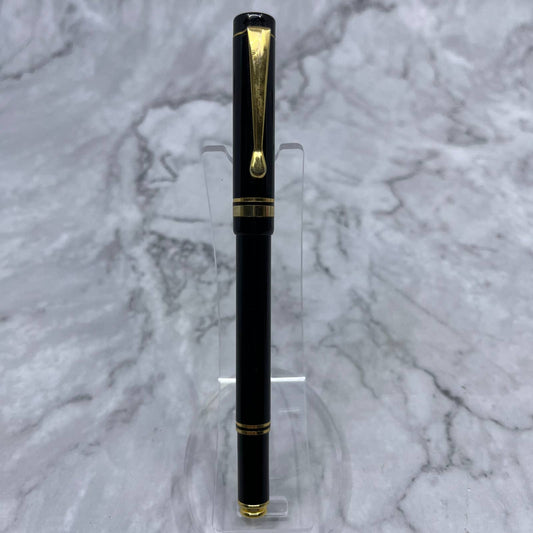 Vintage Black & Gold Tone Fountain Pen Iridium Point W Germany Fine Nib SE6