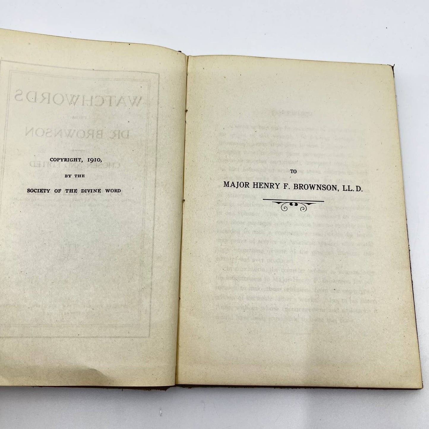 Watchwords from Dr. Brownson (1910) by D. J. Scannell O'Neill TF3