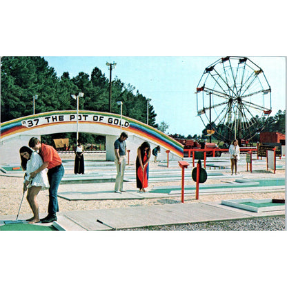 Amigoland Fun Park Carpet Golf Course South of the Border Inn Postcard TK1-23