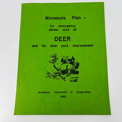 1965 Minnesota Deer Conservation & Emergency Winter Care Booklet Magazine C10