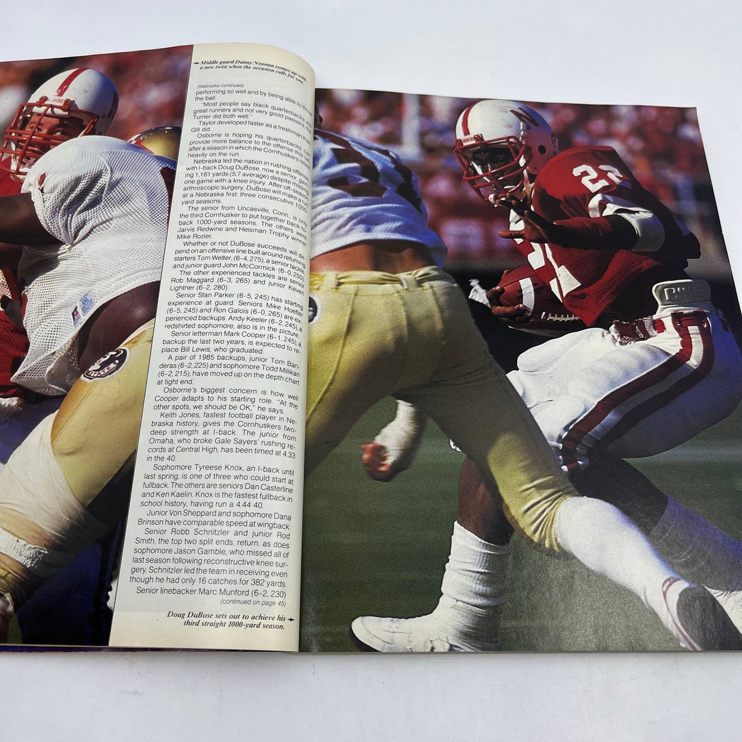 1986 Athlon’s Nebraska Cornhuskers & Big 8 Football Preview Magazine TH3